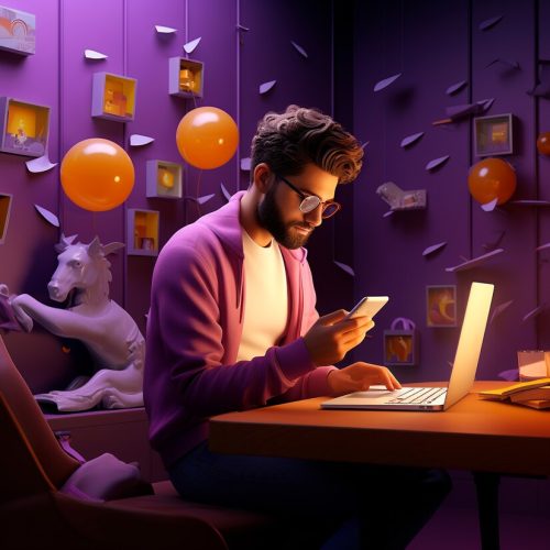 view-3d-man-with-tech-device_23-2150710048